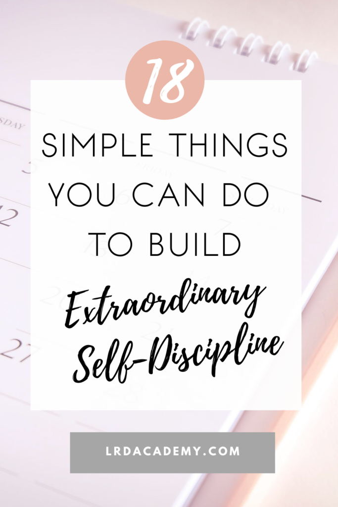 how to build self-discipline 